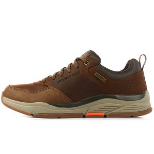 Sneaker Uomo SKECHERS in pelle – 210021/CDB DARK BROWN