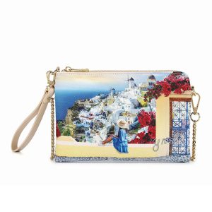 Pochette small Donna Y NOT? in goffrato – YES-384S5 GREEK SUMMER