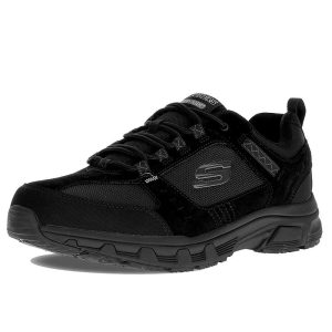 Sneaker Uomo SKECHERS in pelle e camoscio – 51893/BBK BLACK