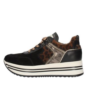 Sneaker Donna Nero Giardini in camoscio – I013290D/100