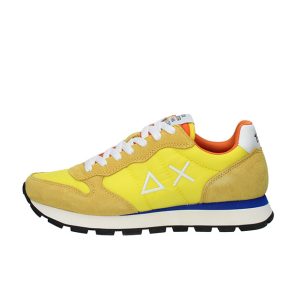Sneaker Uomo SUN68 in tessuto e pelle scamosciata – TOM SOLID NYLON Z32101 GIALLO
