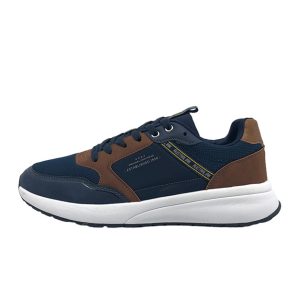 Sneaker Uomo AUSTRALIAN in ecopelle e tessuto – AM641 NAVY
