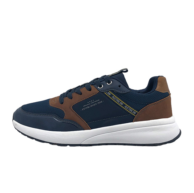 Sneaker Uomo AUSTRALIAN in ecopelle e tessuto – AM641 NAVY - immagine 2