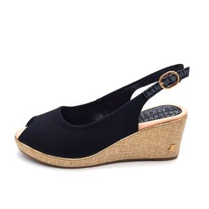 Sandalo Donna LANCETTI in tessuto – LT211SD BLACK