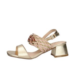 Sandalo Donna KEYS in pelle ed ecopelle – K-6400 GOLD