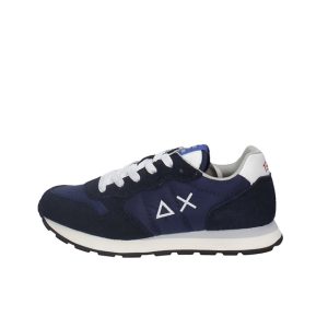 Sneaker Bambino SUN68  TOM SOLID in tessuto e camoscio – Z32301 NAVY BLU