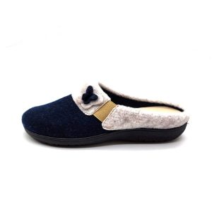Ciabatta Donna Cliawalk in tessuto caldo – FLY1 BLU/PANNA
