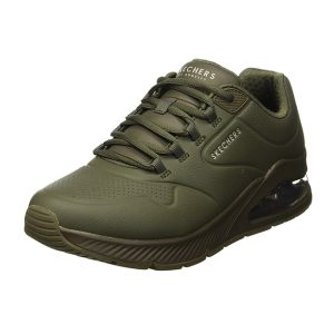 Sneaker Uomo SKECHERS in pelle – 232181/OLV OLIVE