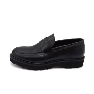 Mocassino Uomo EXTON in pelle – 662 BLACK
