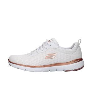 Sneaker Donna SKECHERS in mesh atletico traspirante – 149303/WTRG WHITE/ROSE GOLD