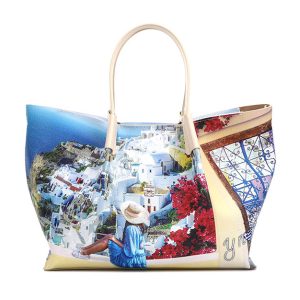 Shopping a mano/spalla Donna YNOT? in goffrato – YES-708S5 GREEK SUMMER