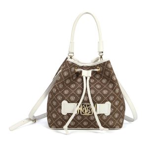 Secchiello Donna YNOT? in tessuto ed inserti in pelle – ROM-09S3 WHITE