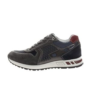 Sneaker Uomo Nero Giardini in camoscio e tessuto – A705341U/137