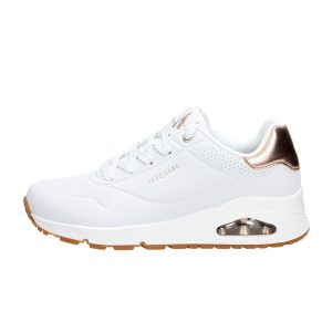 Sneaker Donna SKECHERS UNO in pelle – 177094/WHT WHITE