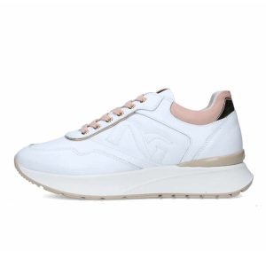 Sneaker Donna NERO GIARDINI in pelle – E512884D/707 BIANCO