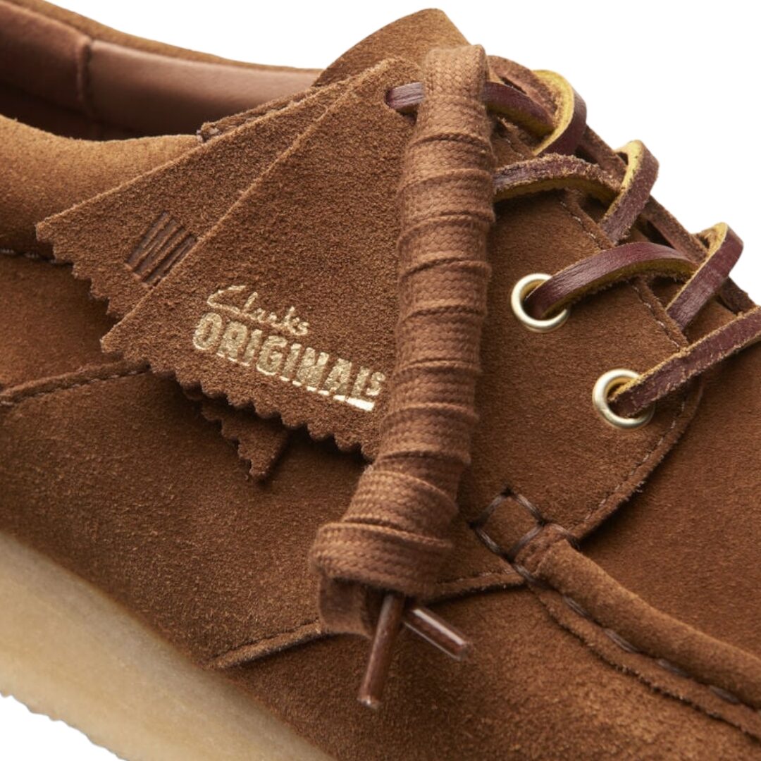 SCARPE STRINGATE “Wallabees – Clarks” IN CAMOSCIO COLA FONDO PARA 30 mm - immagine 3