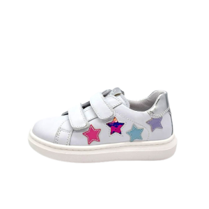 Sneaker Bambina NERO GIARDINI TEENS in pelle – E227149F/707 BIANCO