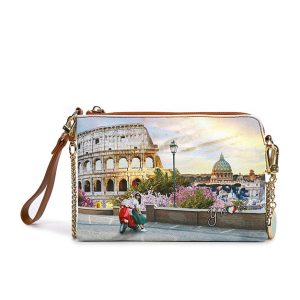 Pochette small Donna Y NOT? in goffrato – YES-384S3 ITALIAN LOVE