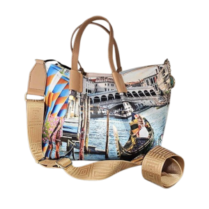 Shopping a mano/spalla Donna YNOT? in goffrato – YES-708S5 DREAM IN VENICE