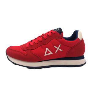 Sneaker Uomo SUN68 in tessuto e camoscio – TOM SOLID NYLON Z43101 ROSSO