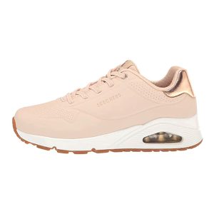 Sneaker Donna SKECHERS in pelle – 155196/NAT NATURAL