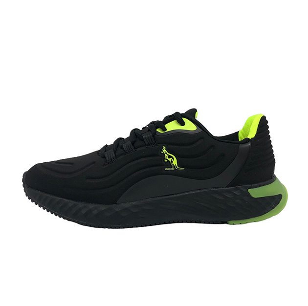 Sneaker Uomo AUSTRALIAN in ecopelle e tessuto traspirante nylon – AU32M106-BE02 BLACK FL YELLOW SCORPION - immagine 2