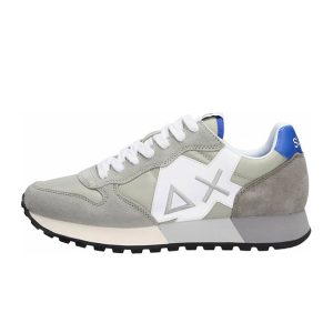 Sneaker Uomo SUN68 in tessuto e camoscio – JAKI SOLID Z33111 GRIGIO CHIARO