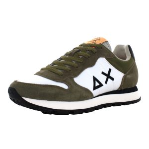 Sneaker Uomo SUN68 in tessuto tecnico e camoscio – TOM COLOR Z34106 MILITARE