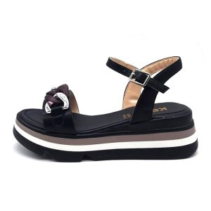 Sandalo Donna KEYS in pelle – K-8171 BLACK
