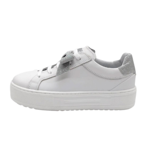 Sneaker Bambina NERO GIARDINI TEENS in pelle – E332621F/707 BIANCO