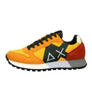 Sneaker Uomo SUN68 in tessuto e camoscio – JAKI BASIC Z43113 GIALLO