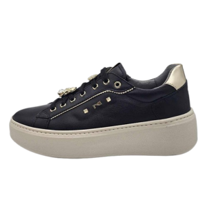 Sneaker Donna NERO GIARDINI in pelle – I411621D/100 NERO