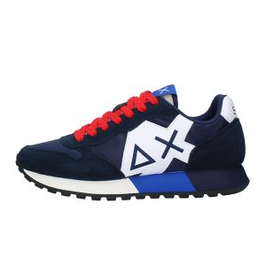 Sneaker Uomo SUN68 in tessuto e camoscio – JAKI SOLID Z33111 NAVY BLUE