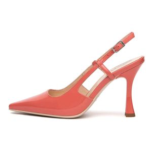 Décolleté Donna slingback NERO GIARDINI in pelle verniciata – E512241DE/635 PAPAVERO