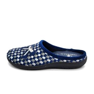 Ciabatta Donna THOTALE By CLIAWALK in tessuto caldo – INVERNO 2 BLU