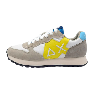 Sneaker Uomo SUN68 in tessuto e camoscio – JAKI SUMMER TIME Z33115 BIANCO/GIALLO