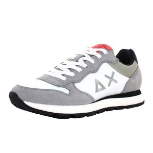 Sneaker Uomo SUN68 in tessuto tecnico e camoscio – TOM COLOR Z34106 GRIGIO CHIARO