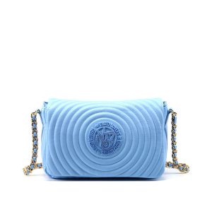 Tracolla media trapuntata Donna YNOT? in ecopelle – ROU-001S2 LIGHT BLUE