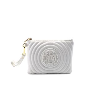 Pochette Small trapuntata Donna YNOT? in ecopelle – ROU-011S2 WHITE