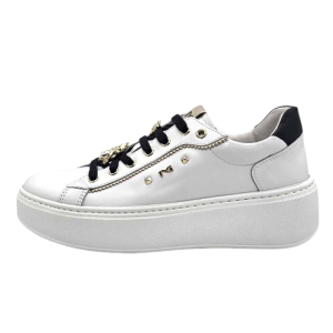 Sneaker Donna NERO GIARDINI in pelle – I411622D/100 BIANCO