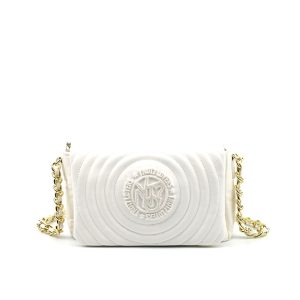 Tracolla media trapuntata Donna YNOT? in ecopelle – ROU-002S2 WHITE