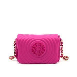 Tracolla media trapuntata Donna YNOT? in ecopelle – ROU-002S2 FUXIA