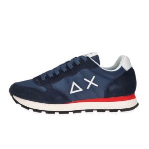 Sneaker Uomo SUN68 in tessuto e camoscio – TOM SOLID Z35101 NAVY BLUE
