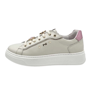 Sneaker Donna NERO GIARDINI in pelle – E513060D/713 OSSO