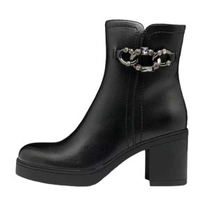 Tronchetto Donna KEYS in pelle ed ecopelle – K-10190 BLACK