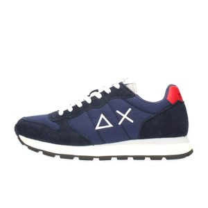 Sneaker Uomo SUN68 in tessuto e camoscio – TOM SOLID NYLON Z42101 NAVY BLUE