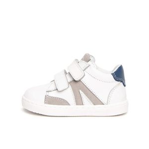 Sneaker Bimbo NERO GIARDINI KIDS in pelle – E324840M/707 BIANCO