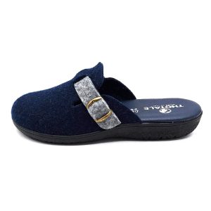 Ciabatta Donna THOTALE By CLIAWALK in feltro in lana – INVERNO 3 BLU