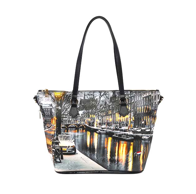 Shopping small Donna YNOT? in goffrato – YES-396F3 AMSTERDAM SNOW