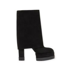 STIVALI “Nancy Reversable – Casadei” IN CAMOSCIO NERO 120 mm